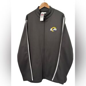NWT Men’s Los Angeles Rams Full Zip Jacket SZ XL Tall